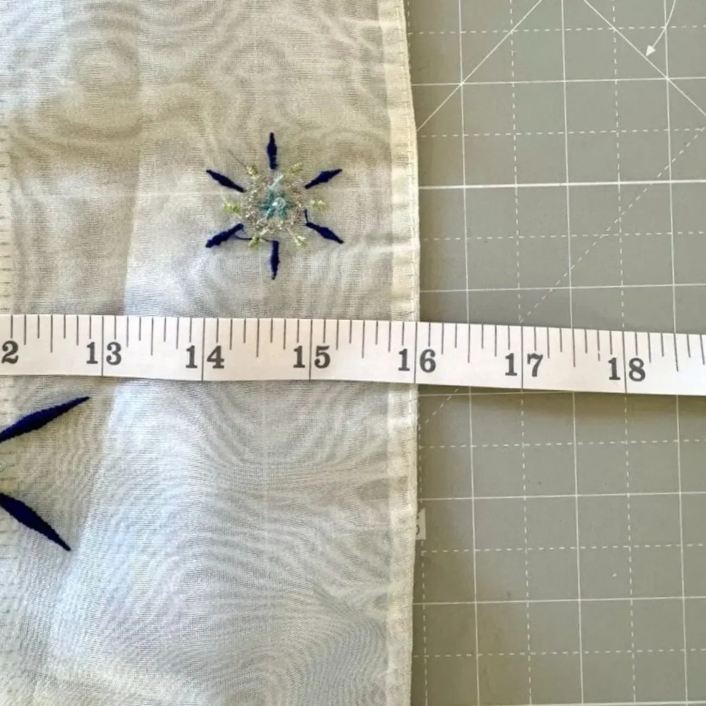 Sheer Table Runner Target Winter Solstice Holiday Metallic Stars 70x16